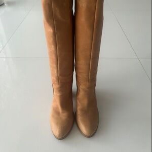 Suede tall boots - size 8